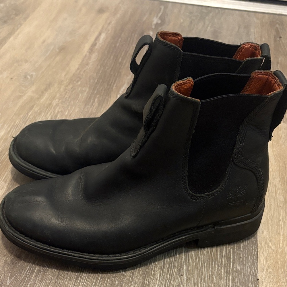 Timberland Black Leather Chelsea Boots
